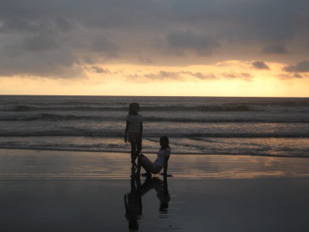 una noche de playa
